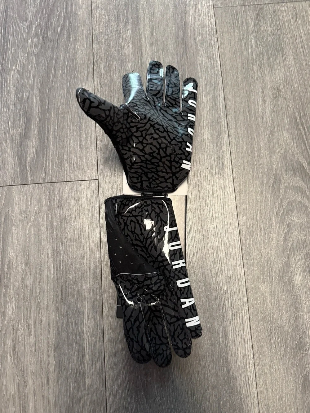 NWT Nike Air Jordan Jet 7.0 Football Gloves Black DV4209-091 Men’s Size XL New